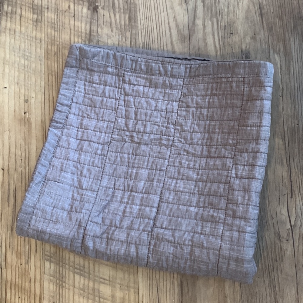 Real Simple® Dune Chambray European Pillow Sham in Oatmeal